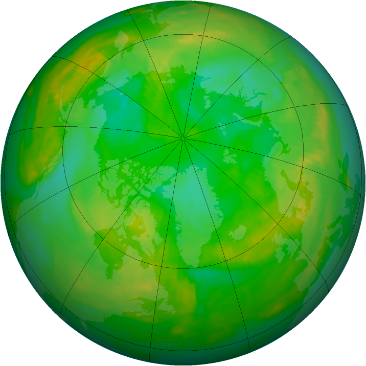 Arctic ozone map for 20 July 1979